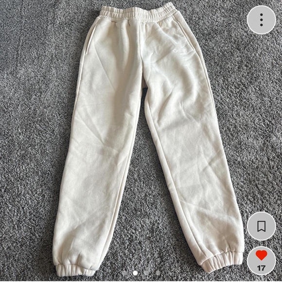 Comfrt Joggers Women's Small Bone Ivory Cream Sweatpants - Picture 4 of 5